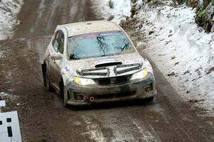 Tim Wickberg / Bryce Proseus Subaru WRX STi on SS11, Old State-Huff II.