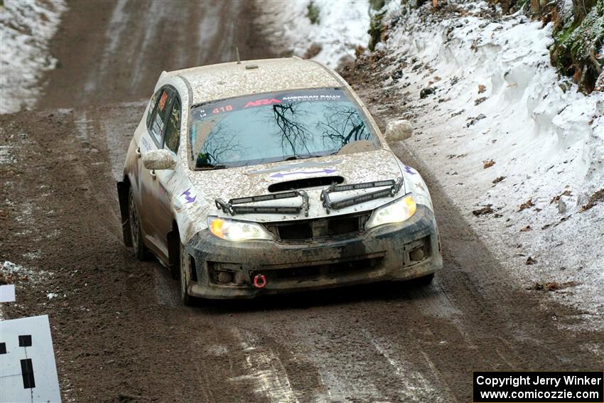 Tim Wickberg / Bryce Proseus Subaru WRX STi on SS11, Old State-Huff II.