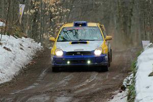 Tom Mayer / Karl Mayer Subaru WRX on SS11, Old State-Huff II.