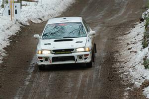 Andrew Williamson / Julia Stewart Subaru Impreza on SS11, Old State-Huff II.