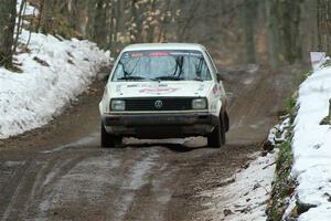 Heath Shively / Elena Huizar VW Golf on SS11, Old State-Huff II.