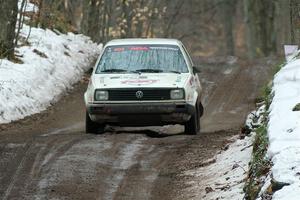 Heath Shively / Elena Huizar VW Golf on SS11, Old State-Huff II.