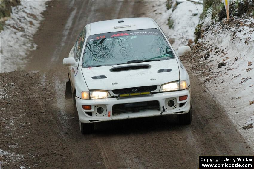 Andrew Williamson / Julia Stewart Subaru Impreza on SS11, Old State-Huff II.