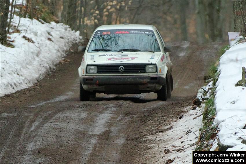 Heath Shively / Elena Huizar VW Golf on SS11, Old State-Huff II.