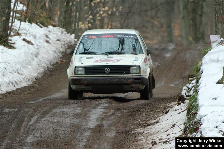 Heath Shively / Elena Huizar VW Golf on SS11, Old State-Huff II.