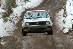 Heath Shively / Elena Huizar VW Golf on SS11, Old State-Huff II.