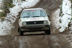 Heath Shively / Elena Huizar VW Golf on SS11, Old State-Huff II.