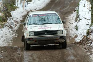 Heath Shively / Elena Huizar VW Golf on SS11, Old State-Huff II.