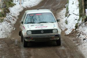 Heath Shively / Elena Huizar VW Golf on SS11, Old State-Huff II.