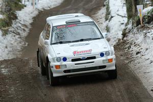 Mike Tirpack / Nick Luther Ford Escort Cosworth RS on SS11, Old State-Huff II.