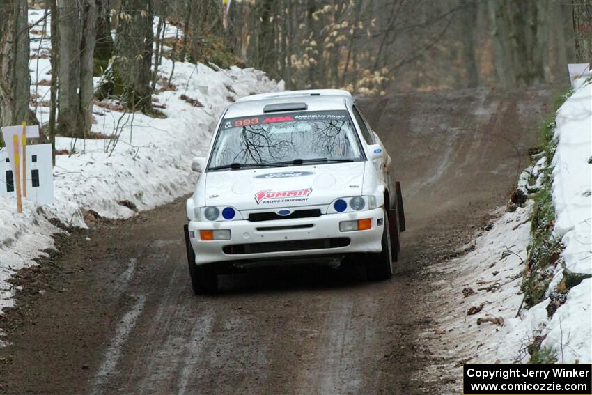 Mike Tirpack / Nick Luther Ford Escort Cosworth RS on SS11, Old State-Huff II.