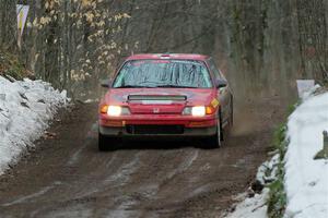 Sean Burke / Drake Burke Honda CRX on SS11, Old State-Huff II.