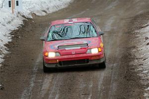 Sean Burke / Drake Burke Honda CRX on SS11, Old State-Huff II.