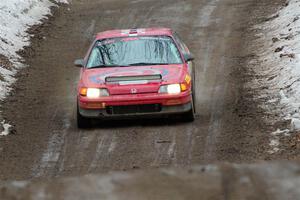 Sean Burke / Drake Burke Honda CRX on SS11, Old State-Huff II.