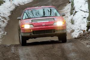 Sean Burke / Drake Burke Honda CRX on SS11, Old State-Huff II.