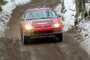 Sean Burke / Drake Burke Honda CRX on SS11, Old State-Huff II.