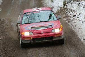 Sean Burke / Drake Burke Honda CRX on SS11, Old State-Huff II.