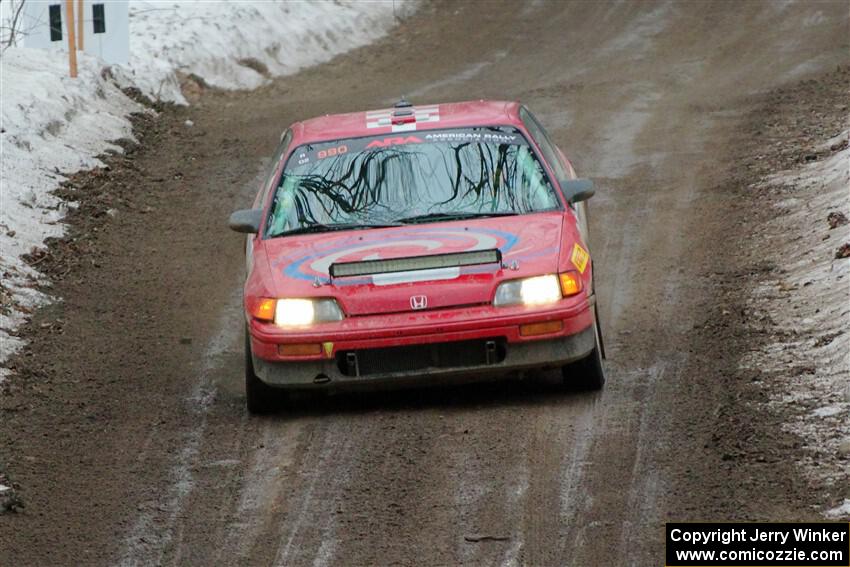 Sean Burke / Drake Burke Honda CRX on SS11, Old State-Huff II.