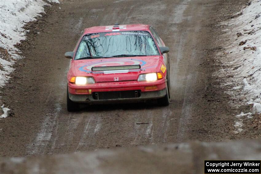 Sean Burke / Drake Burke Honda CRX on SS11, Old State-Huff II.