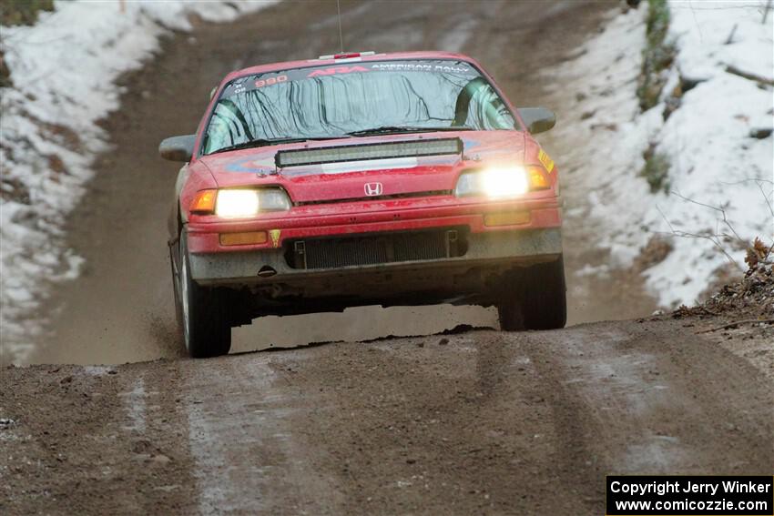 Sean Burke / Drake Burke Honda CRX on SS11, Old State-Huff II.