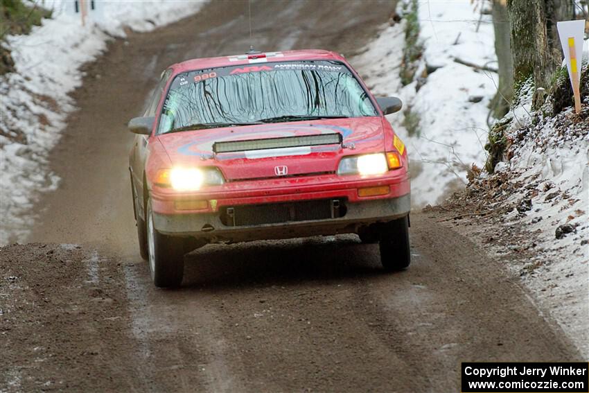 Sean Burke / Drake Burke Honda CRX on SS11, Old State-Huff II.