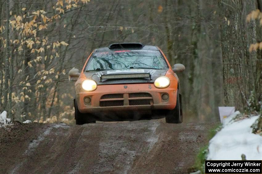 Alan Edwards / Dan Baker Dodge Neon on SS11, Old State-Huff II.