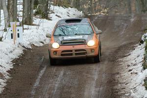 Alan Edwards / Dan Baker Dodge Neon on SS11, Old State-Huff II.