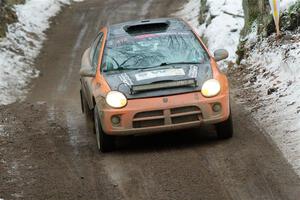 Alan Edwards / Dan Baker Dodge Neon on SS11, Old State-Huff II.