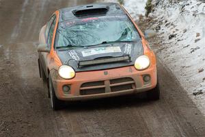 Alan Edwards / Dan Baker Dodge Neon on SS11, Old State-Huff II.