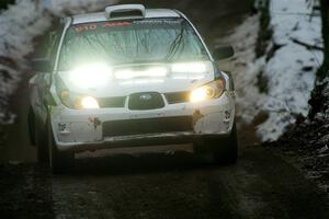 Brad Hayosh / Neil Moser Subaru WRX STi on SS11, Old State-Huff II.