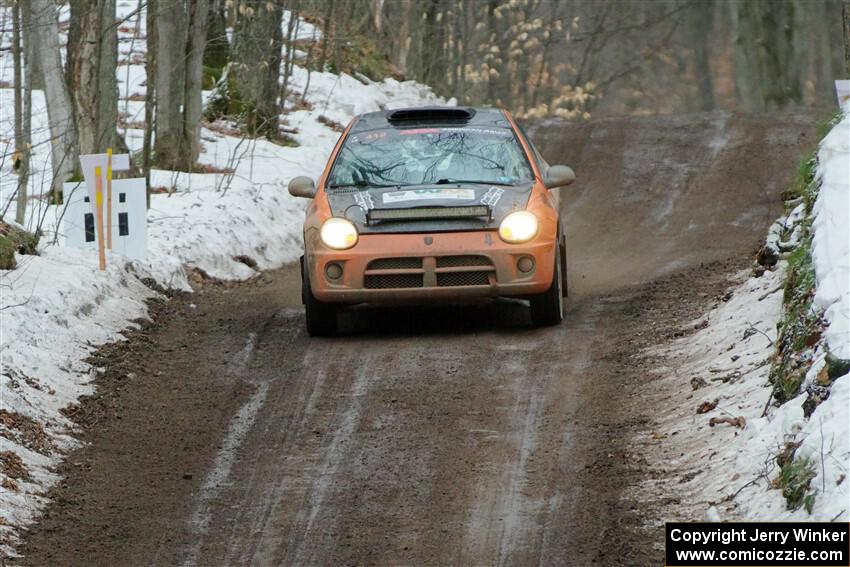 Alan Edwards / Dan Baker Dodge Neon on SS11, Old State-Huff II.