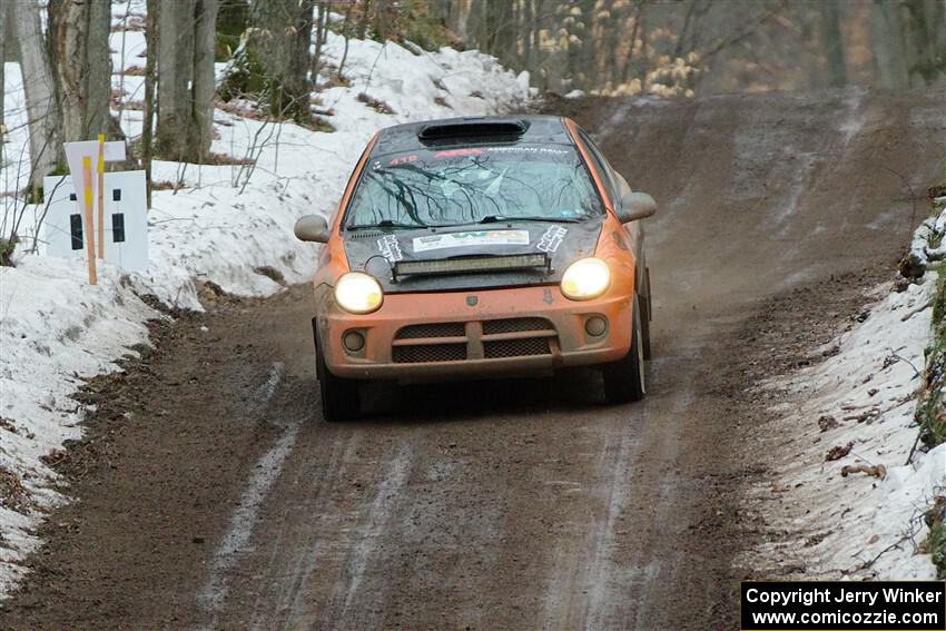 Alan Edwards / Dan Baker Dodge Neon on SS11, Old State-Huff II.