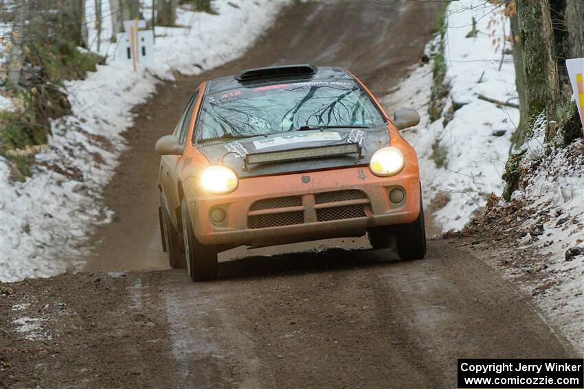 Alan Edwards / Dan Baker Dodge Neon on SS11, Old State-Huff II.