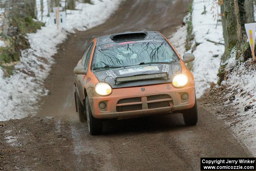 Alan Edwards / Dan Baker Dodge Neon on SS11, Old State-Huff II.