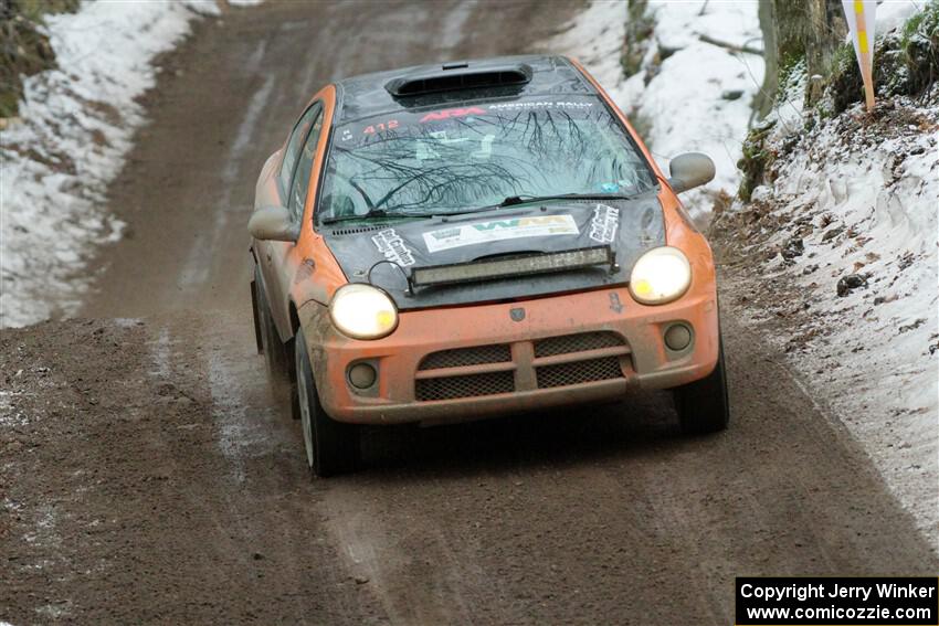 Alan Edwards / Dan Baker Dodge Neon on SS11, Old State-Huff II.