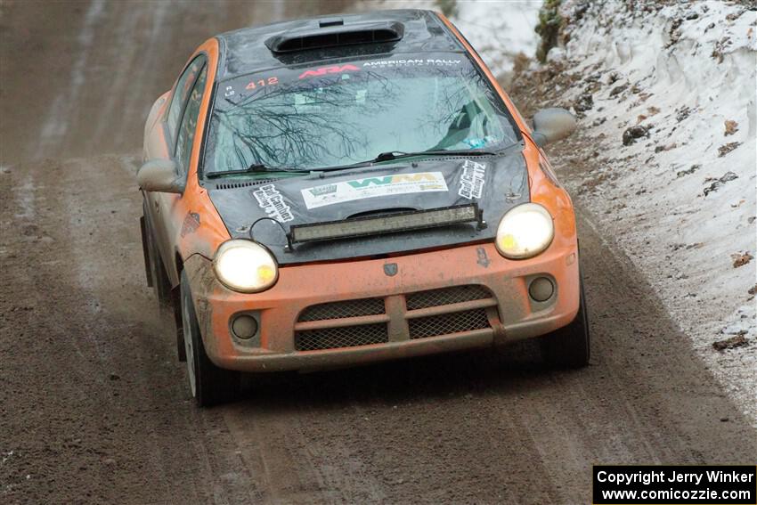 Alan Edwards / Dan Baker Dodge Neon on SS11, Old State-Huff II.