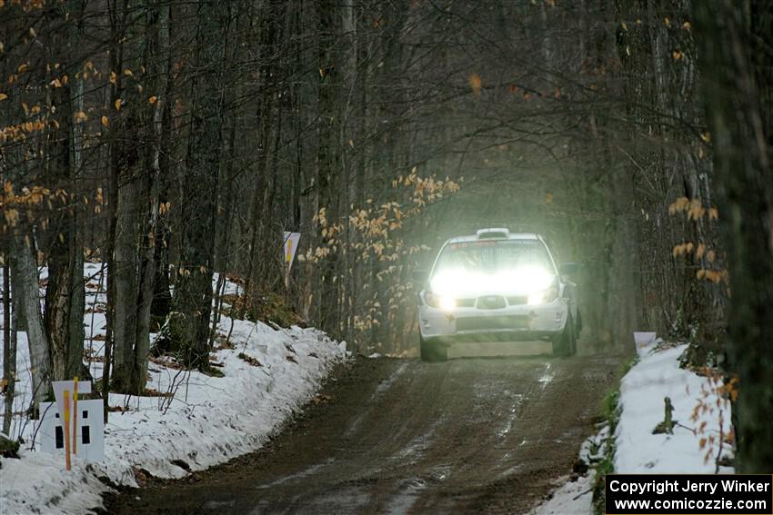 Brad Hayosh / Neil Moser Subaru WRX STi on SS11, Old State-Huff II.