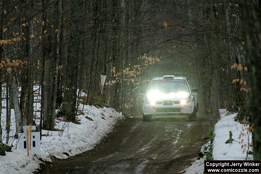 Brad Hayosh / Neil Moser Subaru WRX STi on SS11, Old State-Huff II.