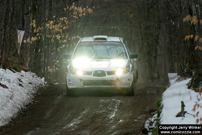 Brad Hayosh / Neil Moser Subaru WRX STi on SS11, Old State-Huff II.