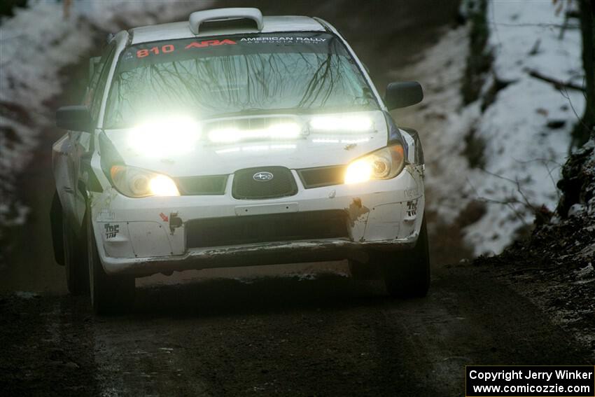 Brad Hayosh / Neil Moser Subaru WRX STi on SS11, Old State-Huff II.