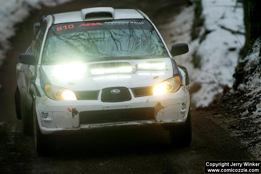 Brad Hayosh / Neil Moser Subaru WRX STi on SS11, Old State-Huff II.