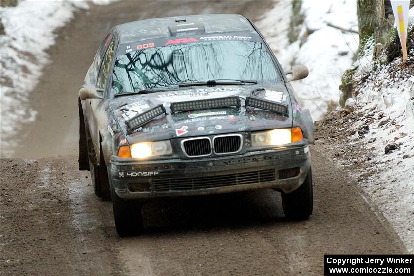 Keenan Phillips / Salina Melotti BMW 328i on SS11, Old State-Huff II.