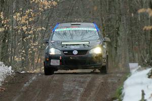 Scott James / Michelle Donovan VW GTI on SS11, Old State-Huff II.