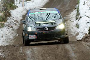 Scott James / Michelle Donovan VW GTI on SS11, Old State-Huff II.