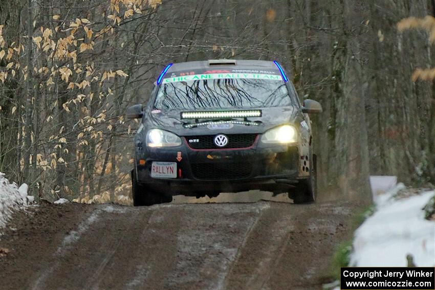 Scott James / Michelle Donovan VW GTI on SS11, Old State-Huff II.