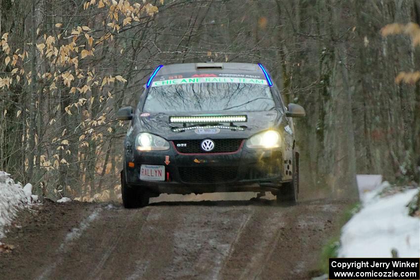 Scott James / Michelle Donovan VW GTI on SS11, Old State-Huff II.