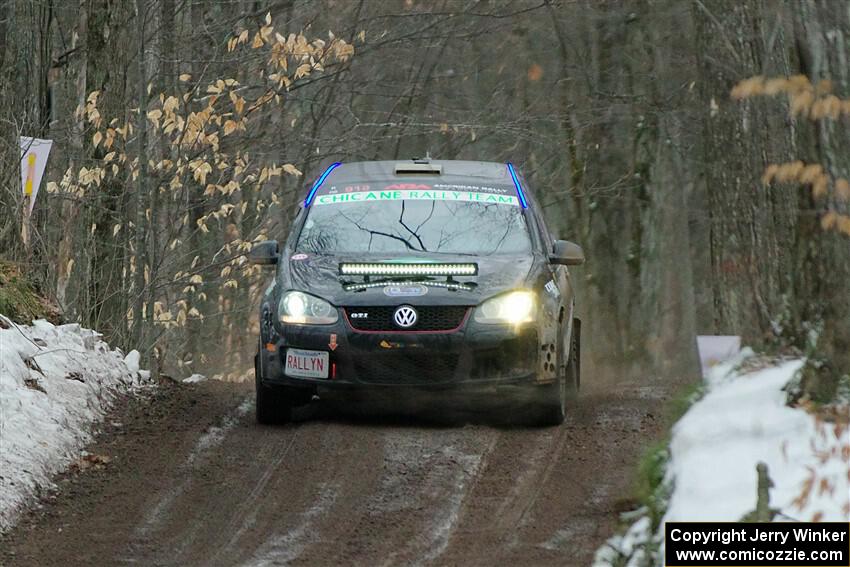 Scott James / Michelle Donovan VW GTI on SS11, Old State-Huff II.