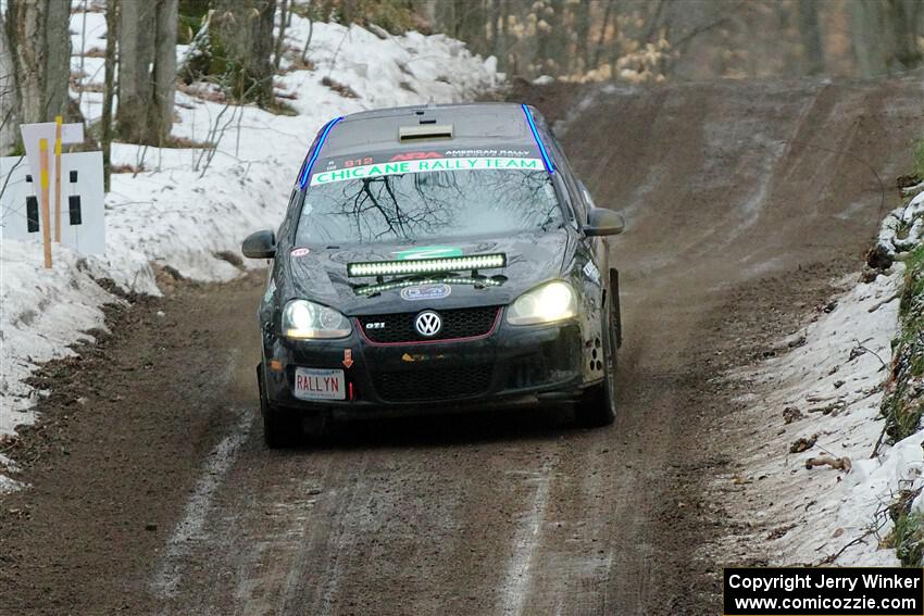 Scott James / Michelle Donovan VW GTI on SS11, Old State-Huff II.