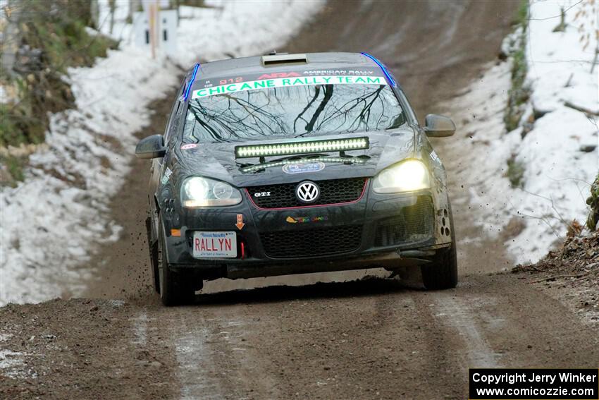 Scott James / Michelle Donovan VW GTI on SS11, Old State-Huff II.