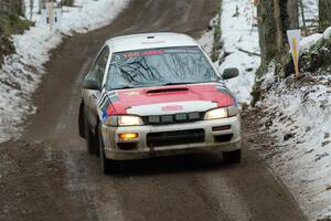 Haowen Chu / Roderik Jones Subaru Impreza Wagon on SS11, Old State-Huff II.